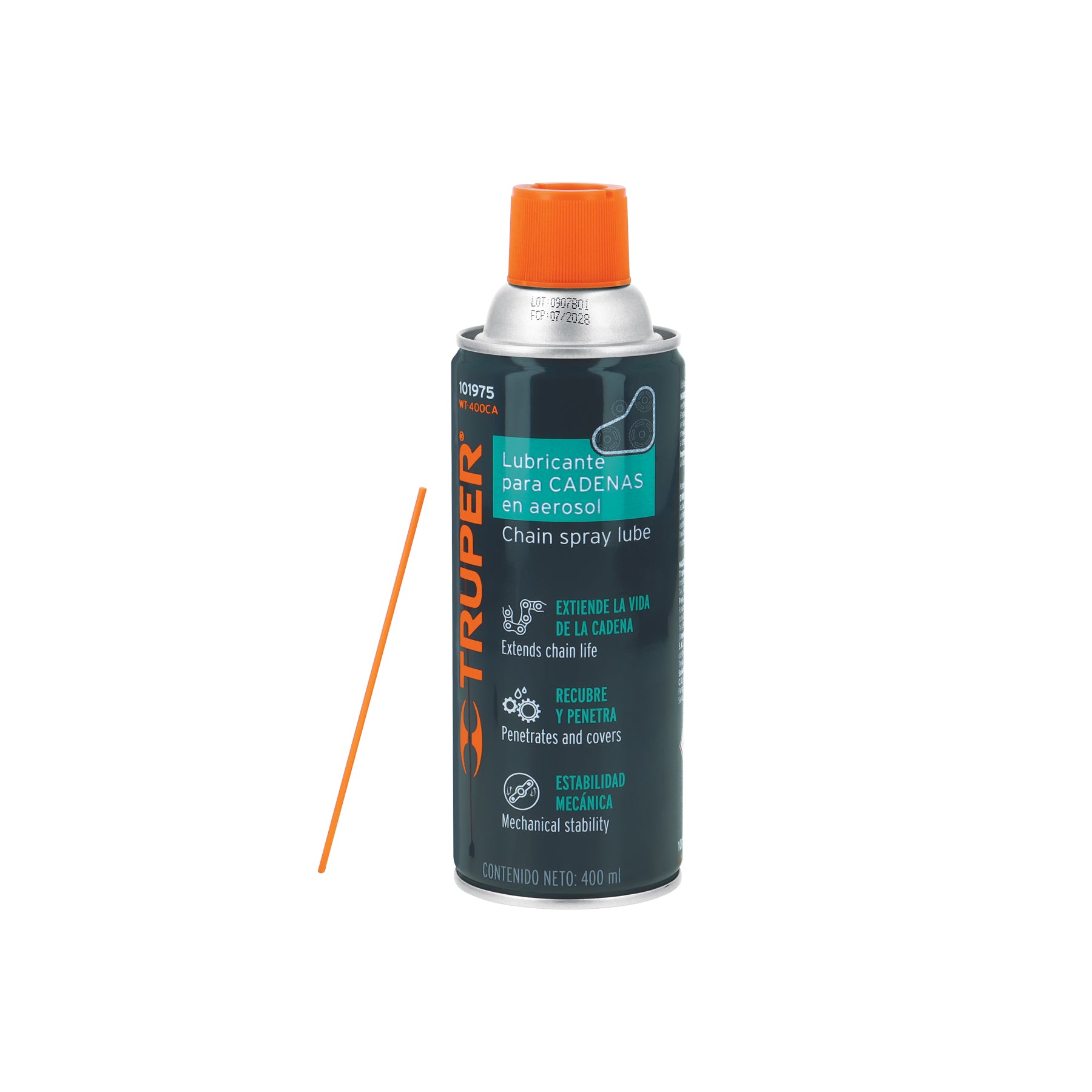 Lubricante de cadenas en aerosol 400 ml, Truper WT-400CA Truper 101975