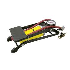 Bomba de aire de pedal con un cilindro con manometro Surtek 107995