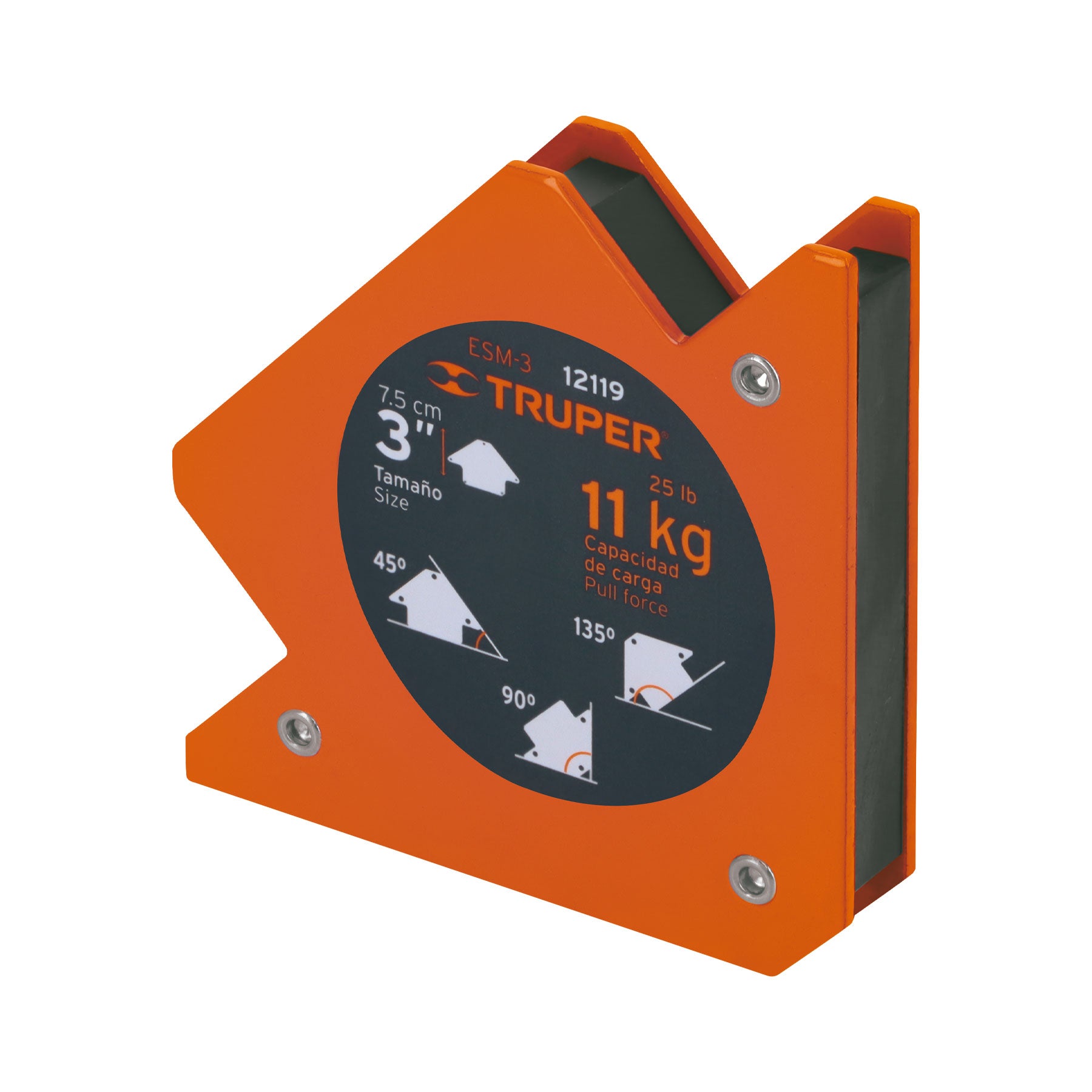Escuadra magnética 3 para soldar, capacidad 11 kg.  ESM-3 Truper 12119
