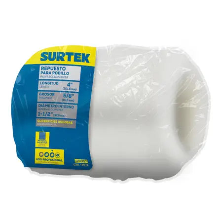 Repuesto de rodillo para pintar de poliester 4 x 3/4 Surtek 123357