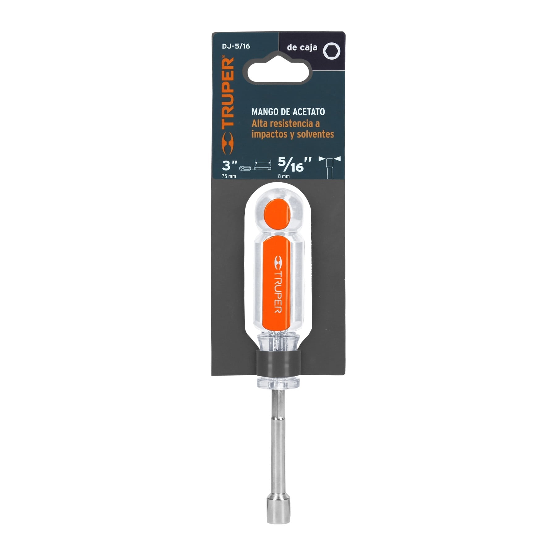 Desarmador de caja, mgo acetato, 5/16 DJ-5/16 Truper 14125