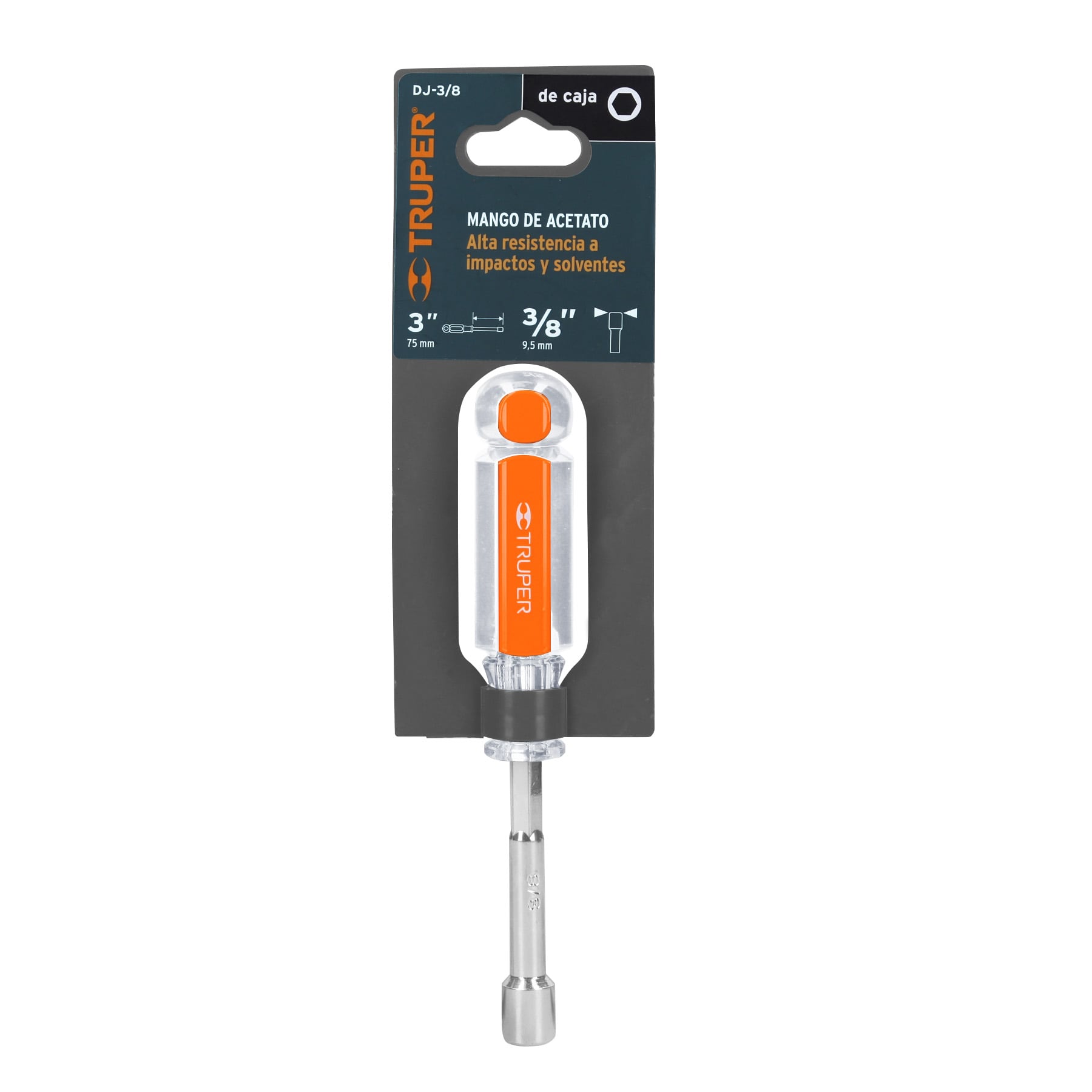 Desarmador de caja, mgo de acetato, 3/8 DJ-3/Truper 14128