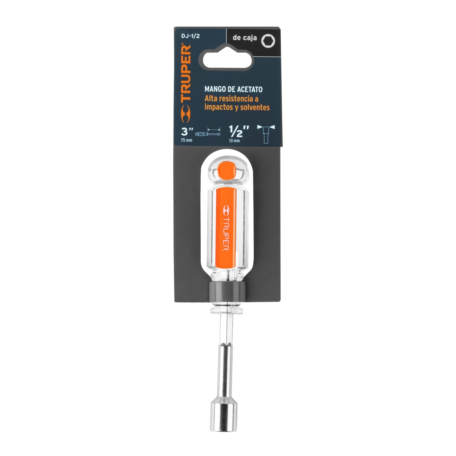 Desarmador de caja, mgo de acetato, 1/2 DJ-1/2 Truper 14134