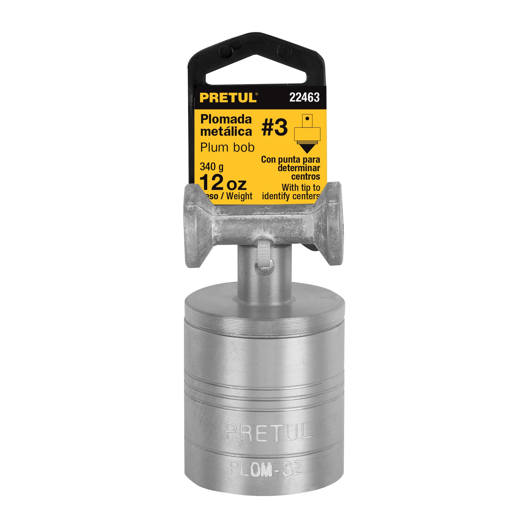 Plomada Metalica De 340 G Con Centro Pretul PLOM-3Z 22463