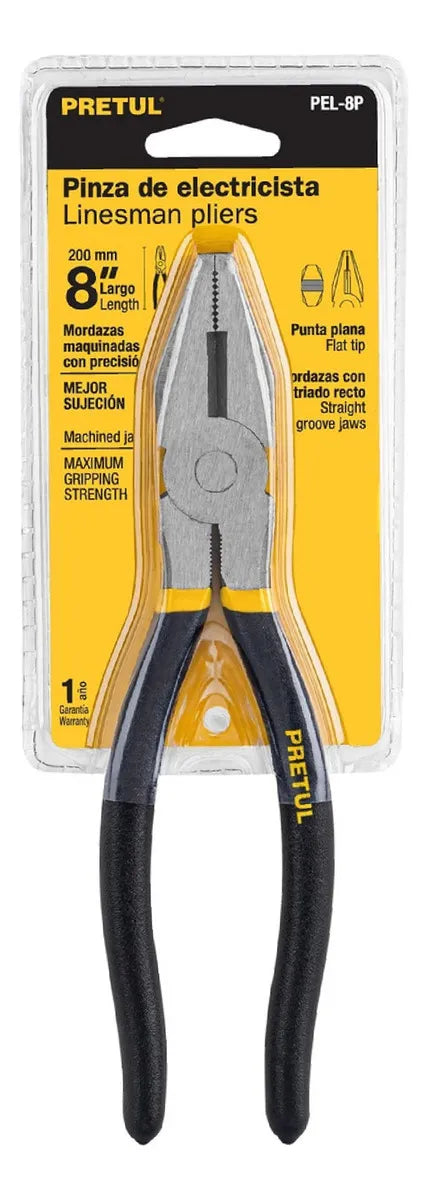 Pinza de chofer 8 mango de PVC, Pretul PCH-8P 22654