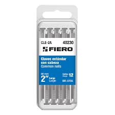 Blíster con 35 clavos estándar 2 con cabeza, Fiero 40230 CLE-2A