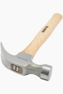 Martillo de uña curva con mango de madera de 13, 16 oz Surtek 416