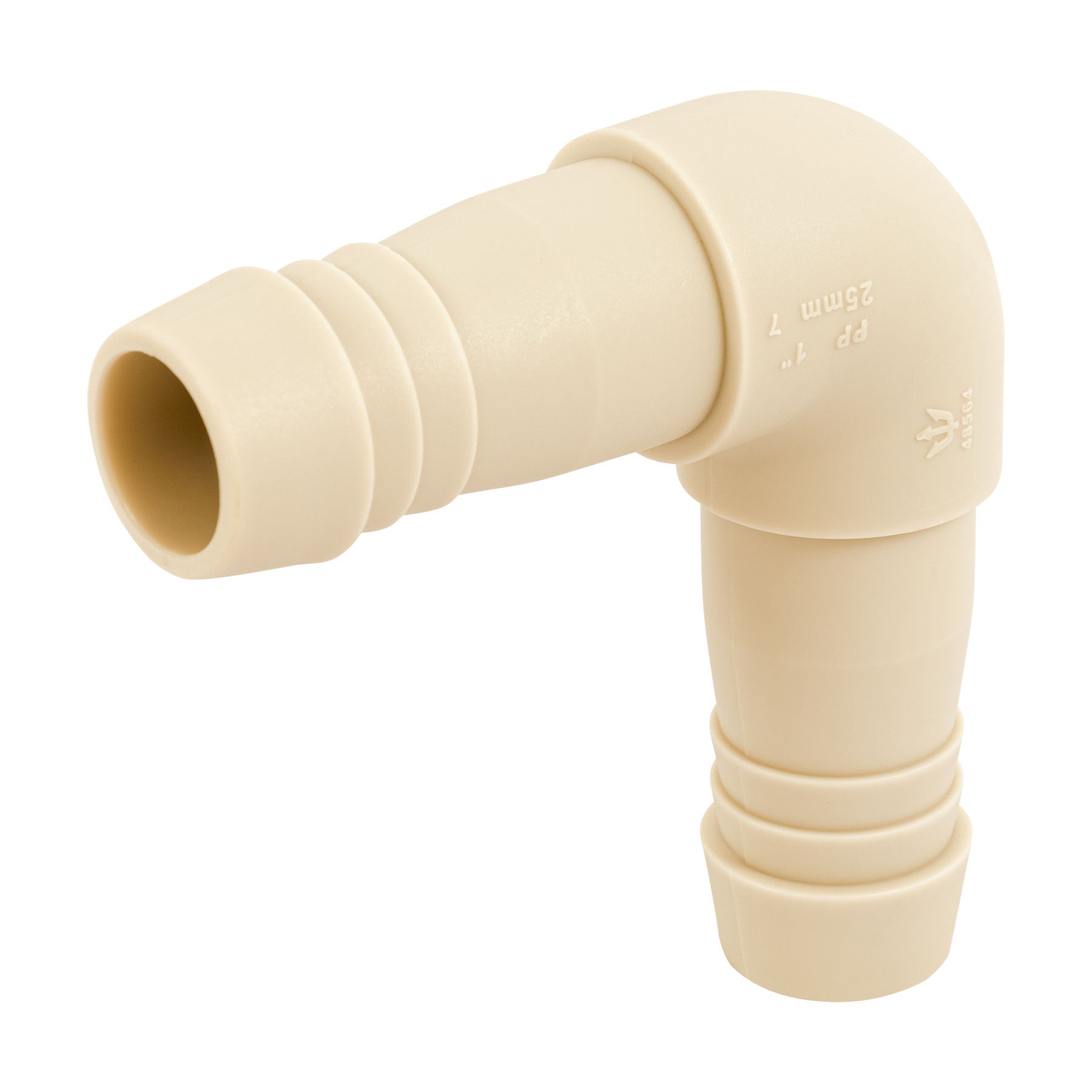 Codo 90° inserción de 1 de polipropileno, Foset 48564 CM-564