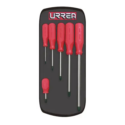 Juego de 5 desarmadores c/funda Urrea 9600AR