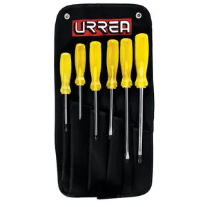 Juego de destornilladores mango ambar 6 Pzas Urrea 9600G