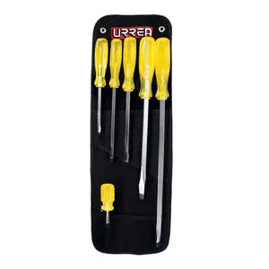Juego destornilladores mango ambar combinados 6 pzas Urrea 9800A
