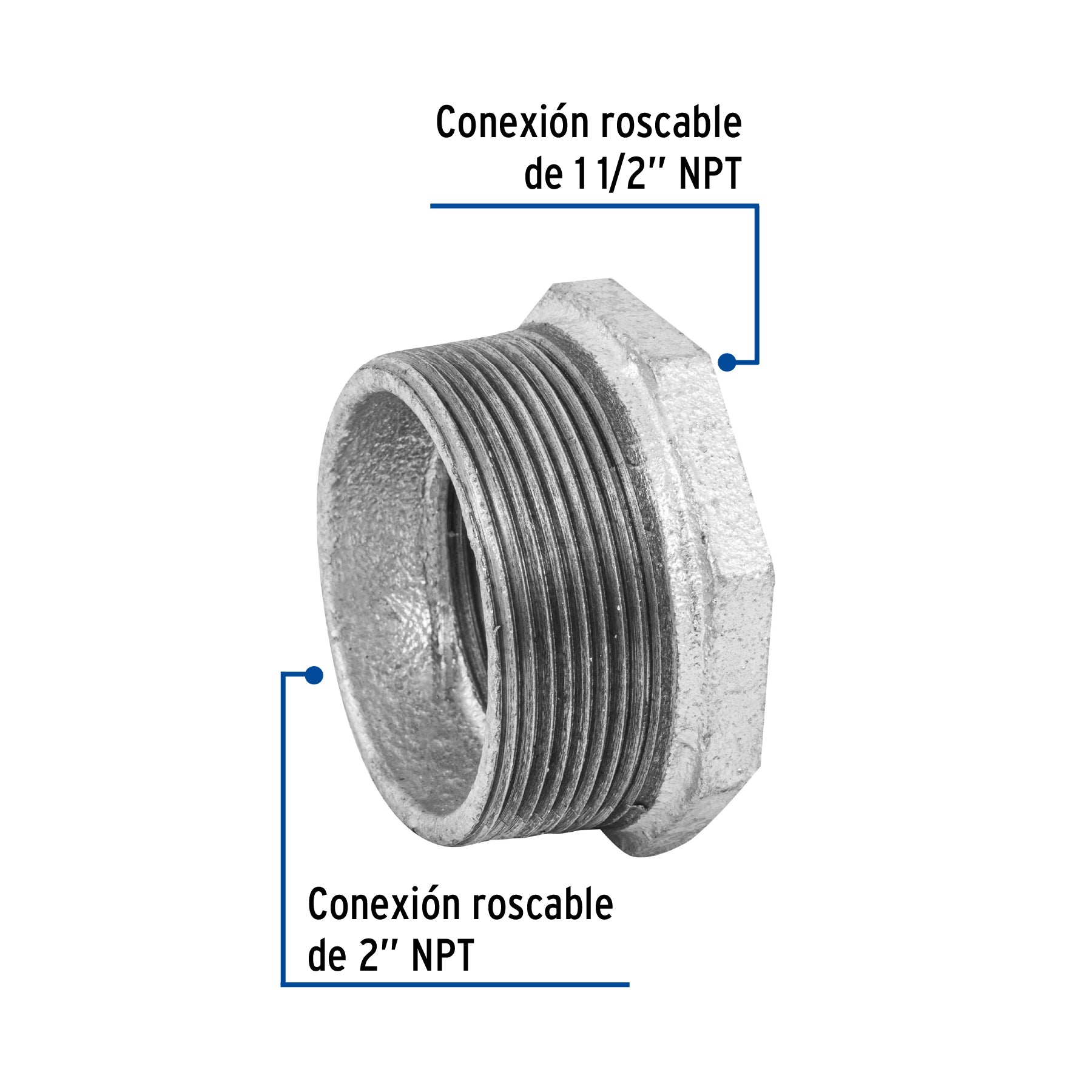 Reduccion Bushing De 2 A 1 1/2 48782  CG-242