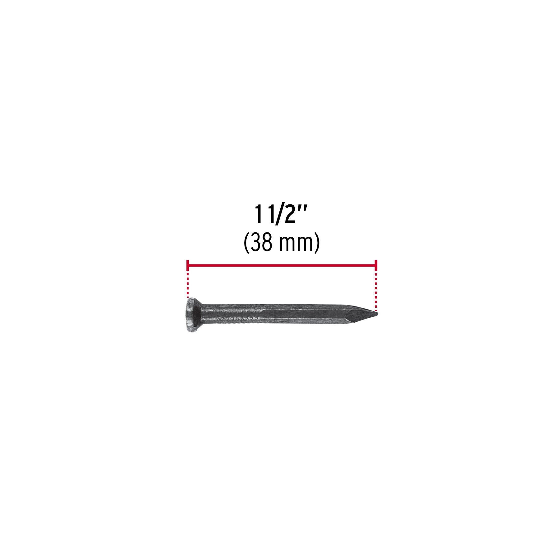 Blíster con 20 clavos negros para concreto 1-1/2, Fiero 40223 CLC-1-1/2NA