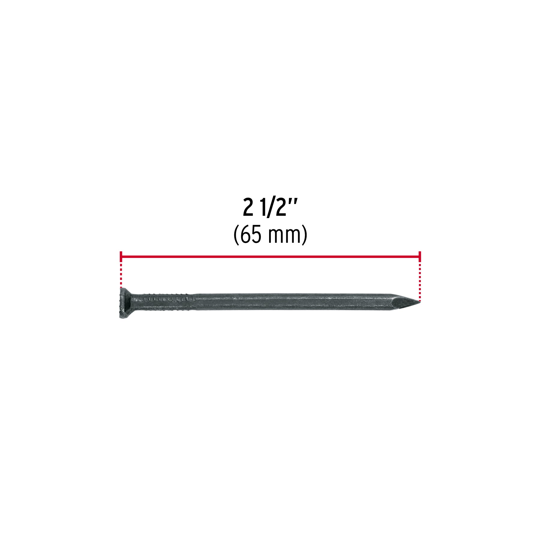Blíster con 15 clavos negros para concreto 2-1/2, Fiero 40220 CLC-2-1/2NA