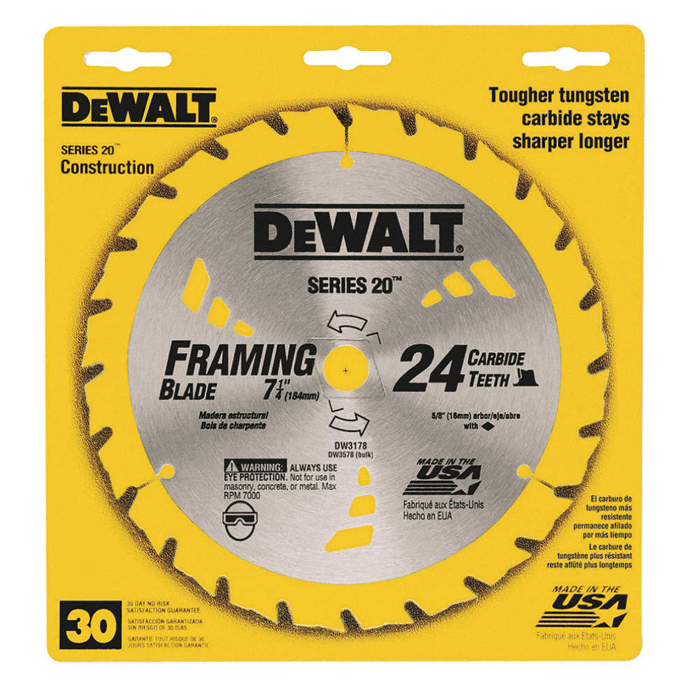 Disco de Sierra Circular, 7-1/4 X 24 DW3178 DEWALT