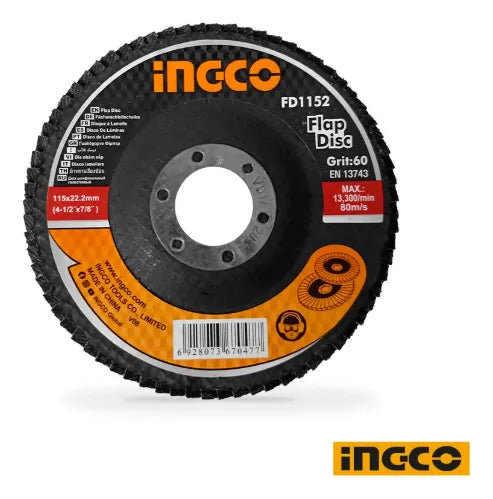 Disco de aletas de circonio Grano 60 Ingco FDZ1152
