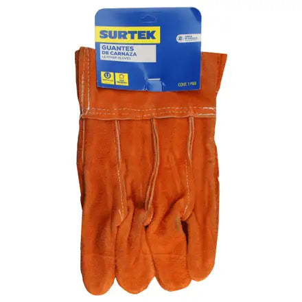 Guantes de carnaza cortos Surtek GCAC