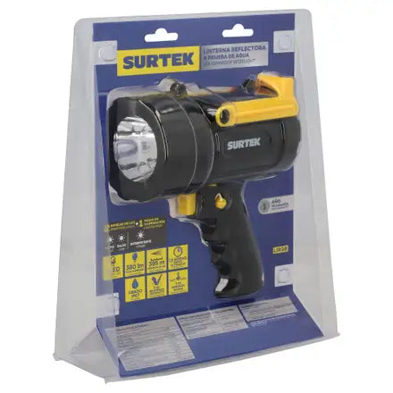 Linterna de LED reflectora recargable de 380 lm Surtek LIR38