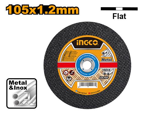 Disco abrasivo para corte de metal 100x1.2mm Ingco MCD121001