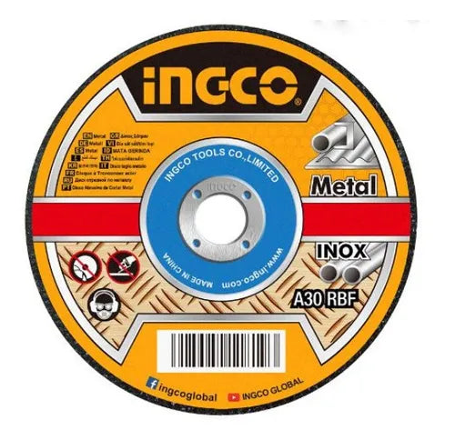 Disco de corte de metal abrasivo 115x1.2mm Ingco MCD121155