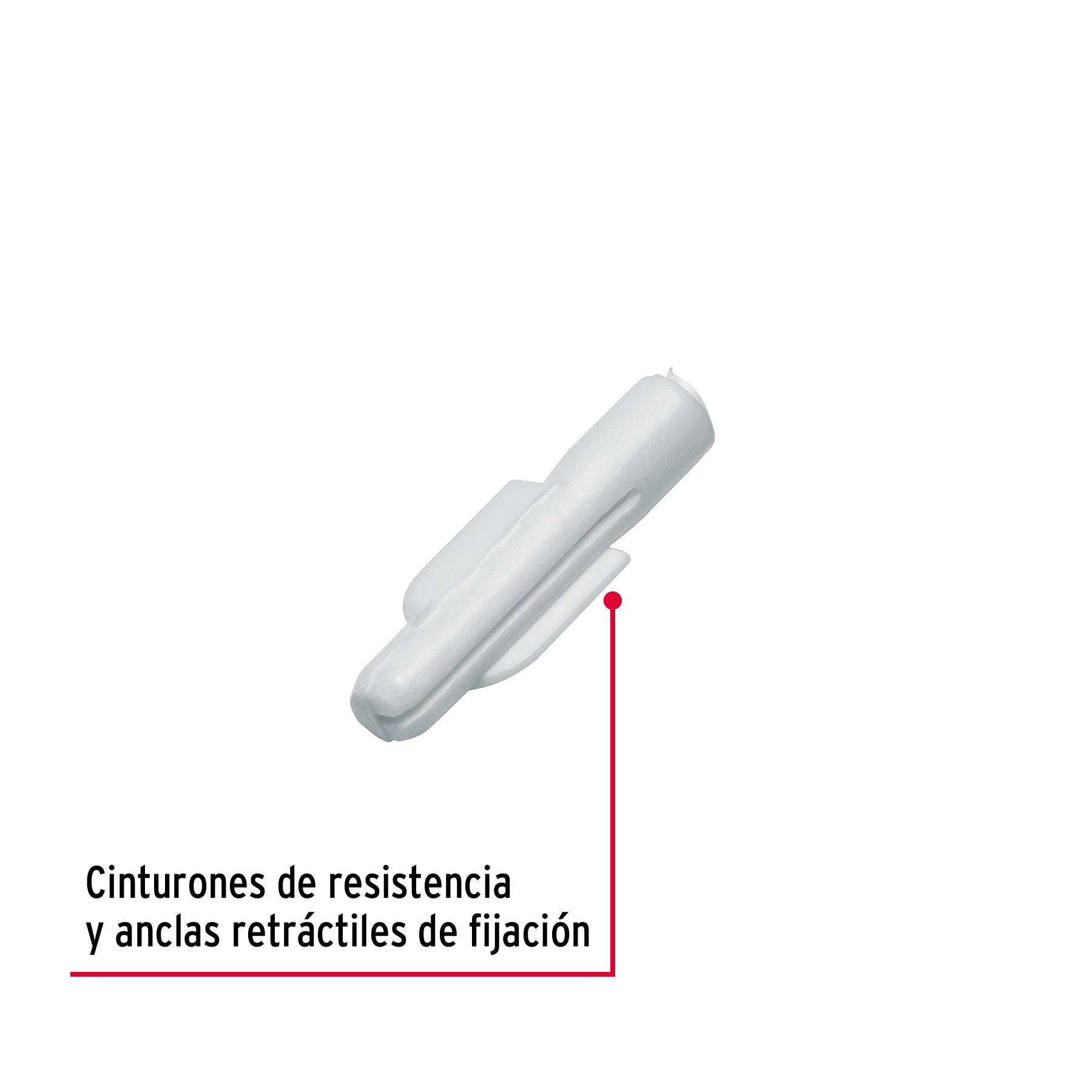 Bolsa de 50 taquetes de plástico Fiero 40163 3/16 TAQ-3/16P