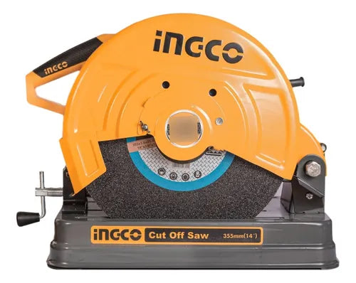 Cortadora con disco de 14    2350w Velocidad sin carga 3850 RPM Corte en  tubo 100mm Corte en barra 30mm Ingco UCOS35538